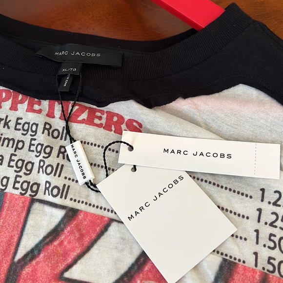 Marc Jacobs Mixed Cola-Pizza Short-Sleeve Cotton T-Shirt, NWT - Picture 8 of 11